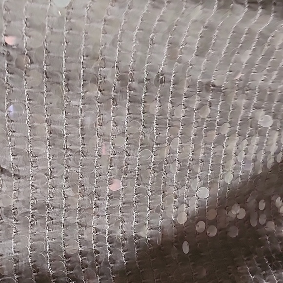 Club Monaco Justine Sequin V-neck dress Grey size 4 - Picture 8 of 12